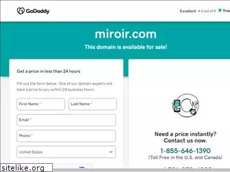 miroir.com website worth